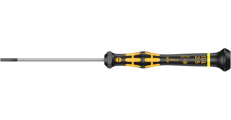 1001704722 Slotted screwdriver 1578 A ESD Micro 0.40x2.5x80 mm 05030104001