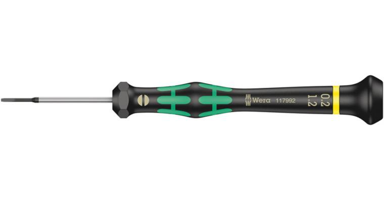 1001705768 Electronics Slotted screwdriver 2035 Micro 0.20x1.2x40 mm 05117992001