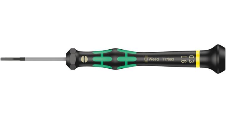 1001705771 Electronics Slotted screwdriver 2035 Micro 0.30x1.8x40 mm 05117993001