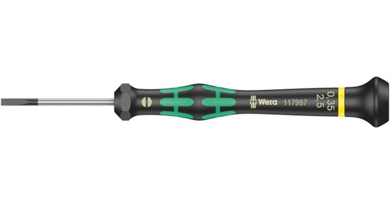 1001707670 Electronics Slotted screwdriver 2035 Micro 0.35x2.5x40 mm 05117997001