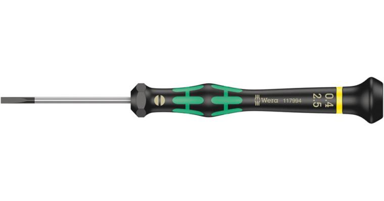 1001705775 Electronics Slotted screwdriver 2035 Micro 0.40x2.5x50 mm 05117994001