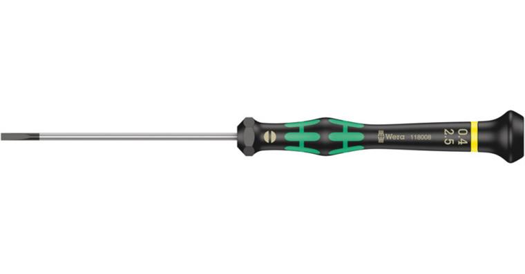 1063084105 Electronics Slotted screwdriver 2035 Micro 0.40x2.5x80 mm 05118008001