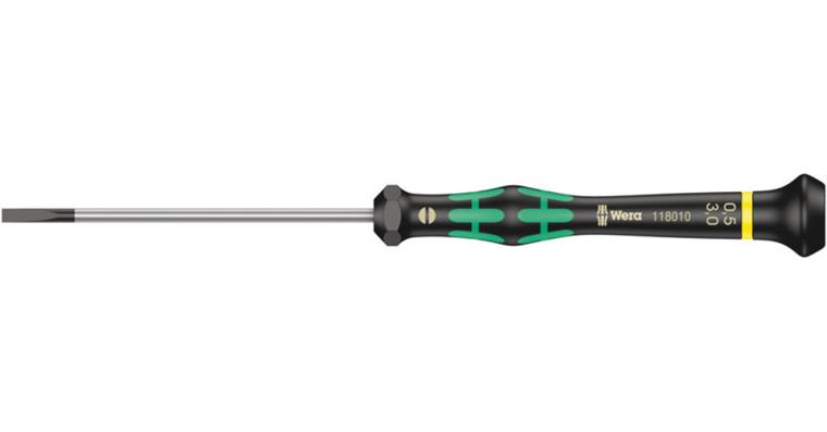 1063084106 Electronics Slotted screwdriver 2035 Micro 0.50x3.0x80 mm 05118010001