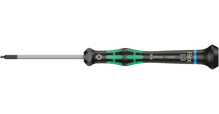 1001705784 Electronics Hexagonal Screwdriver 2052 Micro 1.3x60 mm 05118089001