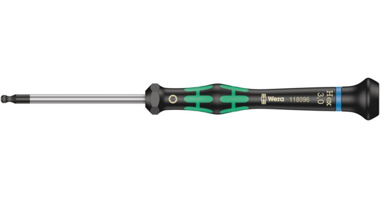 1001707394 Electronics Hexagonal screwdriver 2052 Micro 3.0x60 mm 05118096001
