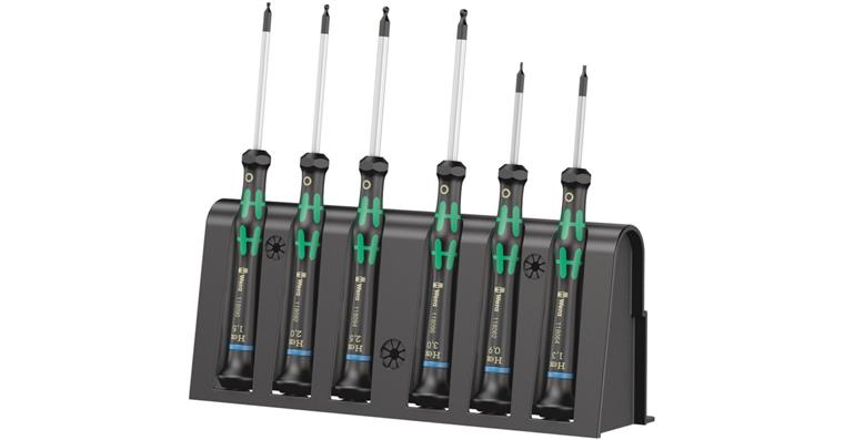 1063078104 Electronics screwdriver set 2052/6 in rack 05118156001