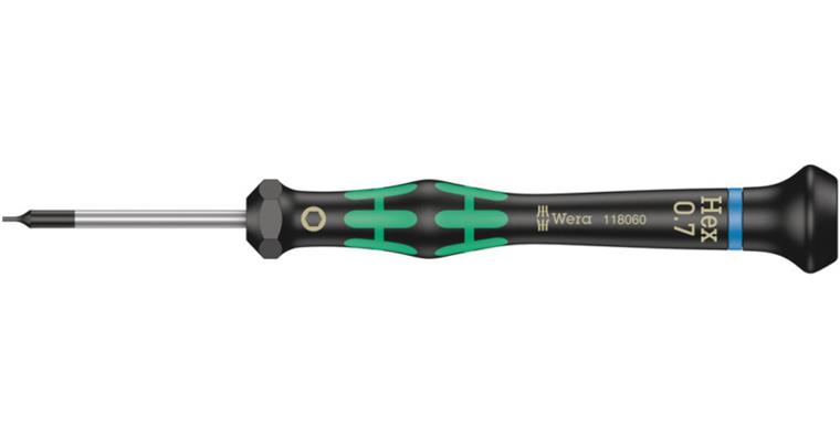 1063094101 Electronics Hexagon Screwdriver 2054 Micro 0.7x40 mm 05118060001