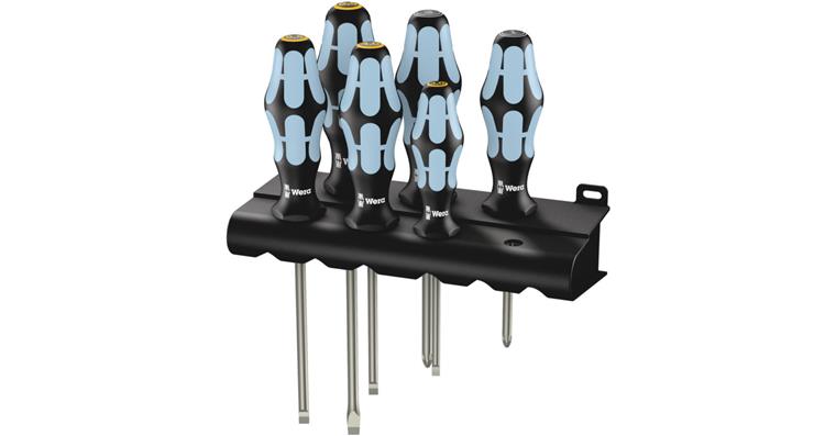 1052493102 Screwdriver set 3334/3355/6 Stainless steel in rack 6-piece 05032061001