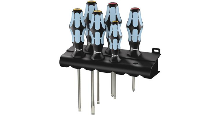 1052493101 Screwdriver set 3334/6 Stainless steel in rack 6-piece 05032060001