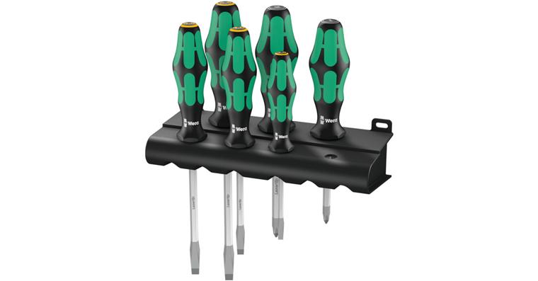 1052471202 Screwdriver set 334/355 SK/6 in rack 6-piece 05007681001