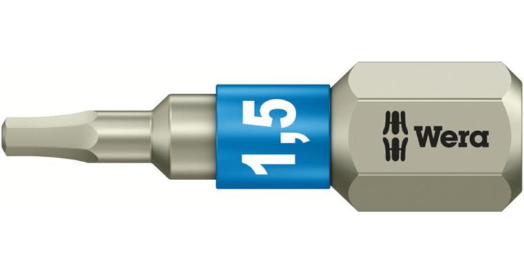 1001706217 Hexagon socket bit 3840/1 TS Torsion stainless steel 1.5x25 mm 05071070001