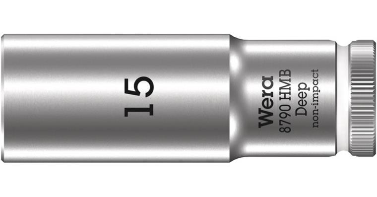 1001708275 Socket wrench bit with 3/8 in drive 8790 HMB Deep 15.0x64 05004537001