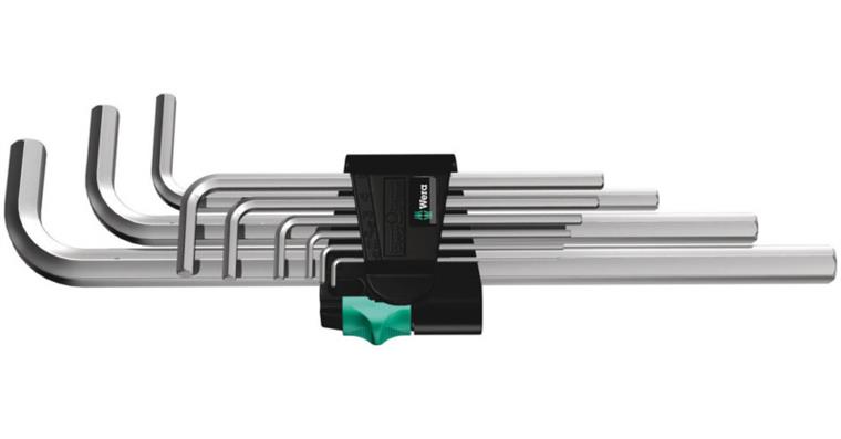1051864102 Hex key set 950/9 Hex-Plus 2 metric chrome plated 05021909001