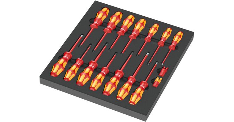 1001709132 foam insert 9711 VDE-insulated screwdriver set 05150102001