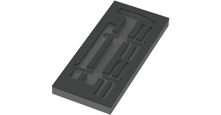 1001709129 foam insert 9882 Hammer Set 1 without tools 05137382001