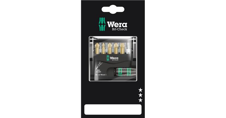 1001708231 Bits assortment Bit-Check 12 Wood 1 SB 12-piece 05136390001