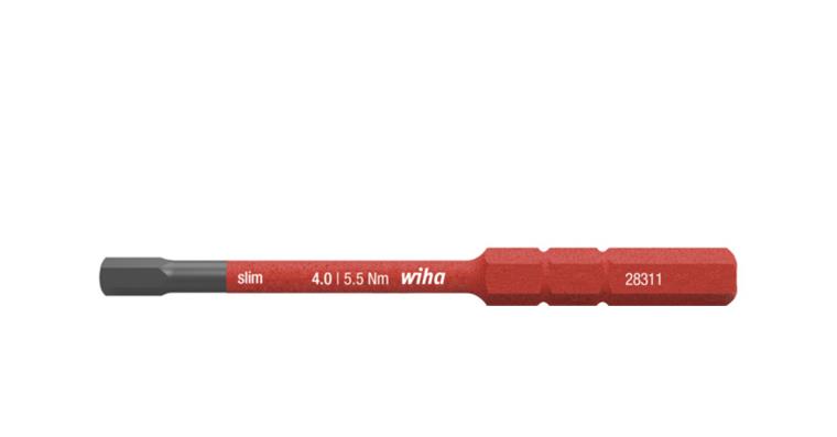 1052497124 Bit slimBit electric hexagon 4.0 mm x 75 mm 37225