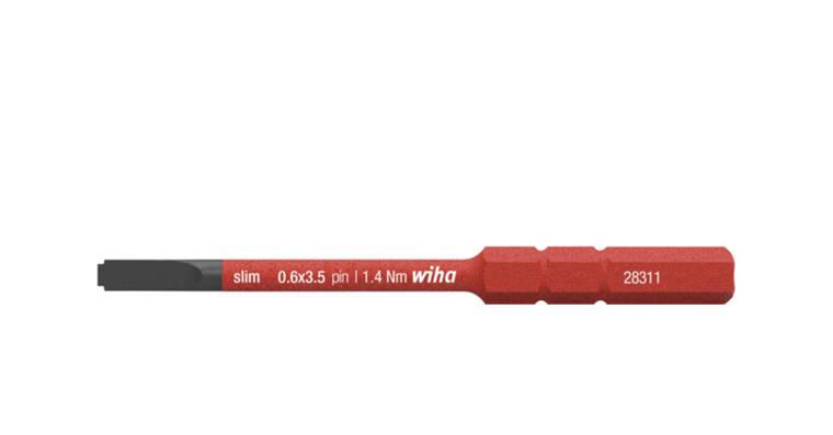 1001611678 Bit slimBit electric slotted with pin 3.5 mm x 75 mm 44385