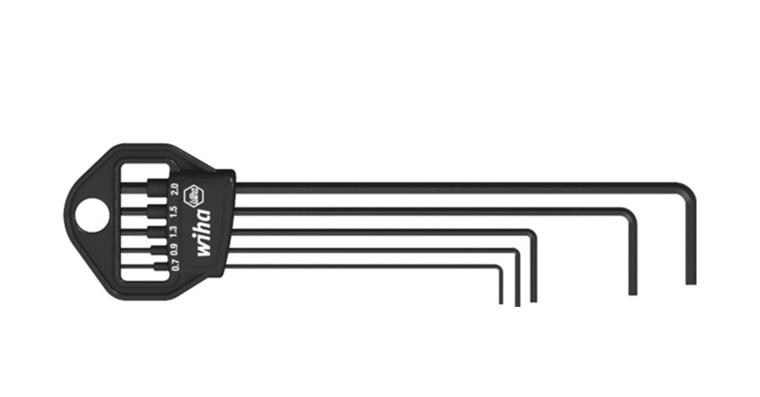1051856100 Hex key set in holder Hexagon 6-piece black oxidized 06382