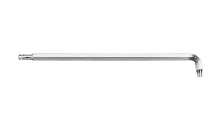 1001619906 pin wrench TX ball end with short shank titanium silver T15 40972