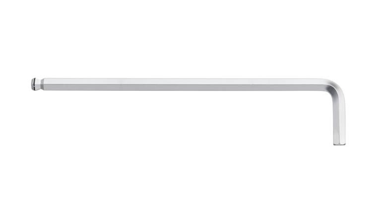 1001612610 hex key hexagonal ball end, satin chrome-plated 6.0 mm 01402
