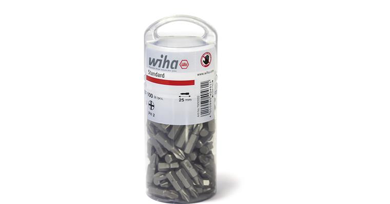 1001610485 Bit Standard 25 mm Phillips PH2 100-piece 1/4 inch in bulk pack 40461