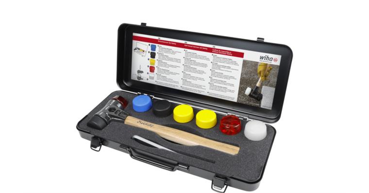 1001611353 soft-face mallet set Safety with mixed hammer heads 9-piece box 44008
