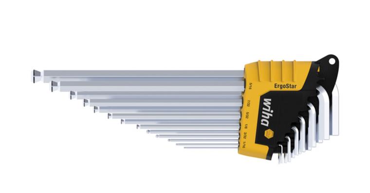 1001611558 hex key set hexagonal ball head 14-piece inch version 43852