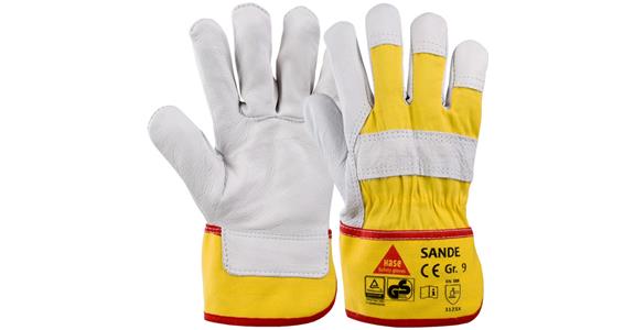 Lederhandschuh Sande paarweise Gr. 9