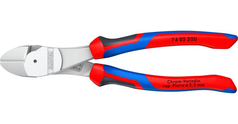 1057510104 Silné boční štípací kleště DIN 5749, 200 mm, CV ocel, chromované, protiskluz.