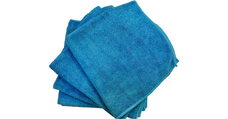 1095013176 Modrá mikrovláknová utěrka 40 x 40 cm, 350 g, balení po 6 kusech