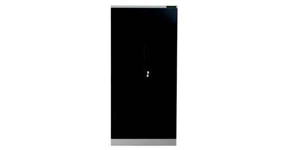 LIZZARD Flügeltürschrank H1950xB920xT600 mm RAL7035/7016 mit 4 Fachböden