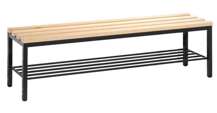 1085325101 Volně stojící sedák 4 nohy s botníkem V×Š×H 420×1500×353 mm