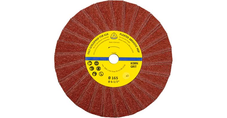 1001726660 abrasive mop wheels 165x14 mm grit 60 single row 2 flaps 5830