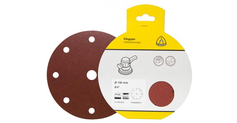1001728701 velcro-backed abrasive discs 150 mm grain 40 5-pack 319068