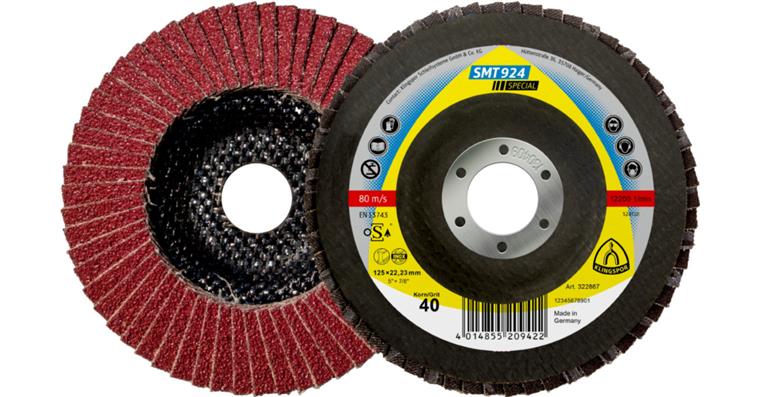 1001728650 abrasive mop disc ceramic 115x22.23 mm grain 40 convex 322862