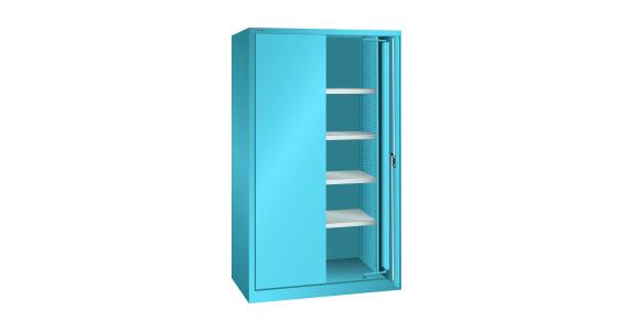 Schwerlastschrank mit 2 Vollblech-Einschwenktüren 1146x690x1950mm RAL 5012