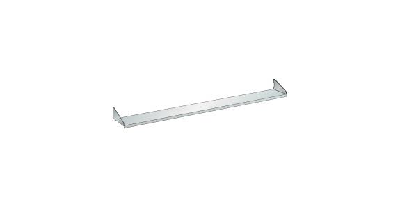 Verstellboden glatt BxTxH 1500x175x30mm 20kg RAL 7035