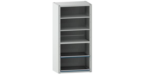 Anbauregal BxTxH 1020x706x2200mm RAL 7035 / RAL 5012
