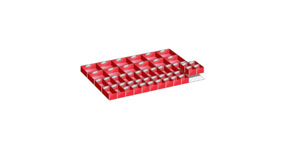 Set Einsatzkästen BxT 918x612mm FH 50mm 46 Einsatzkästen