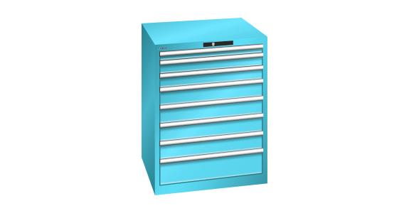 Schubladenschrank 717x725x850mm 8 Schubladen 1x50/2x75/4x100/1x150 75kg RAL 5012