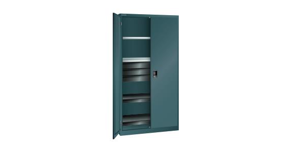 Flügeltürschrank BxTxH 1000x580x1950mm RAL 7016