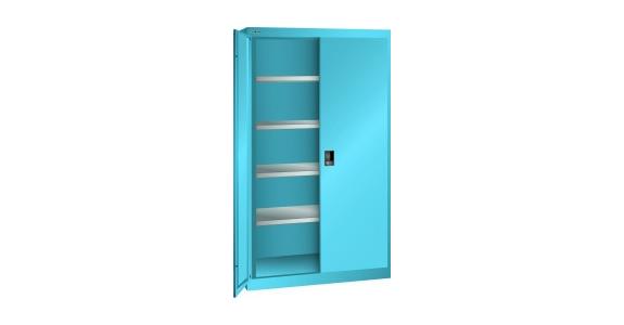 Schwerlastschrank mit 2 Vollblech-Flügeltüren 1100x641x1950mm RAL 5012