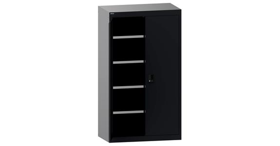 Schwerlastschrank mit 2 Vollblech-Flügeltüren 1100x641x1950mm RAL 7016
