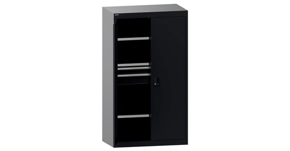 Schwerlastschrank mit 2 Vollblech-Flügeltüren 1100x641x1950mm RAL 7016