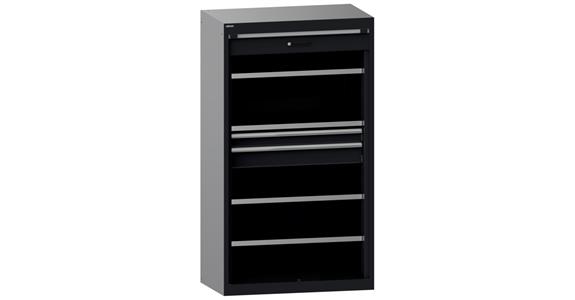 Schwerlastschrank mit Rollladen 1100x641x1950mm RAL 7016