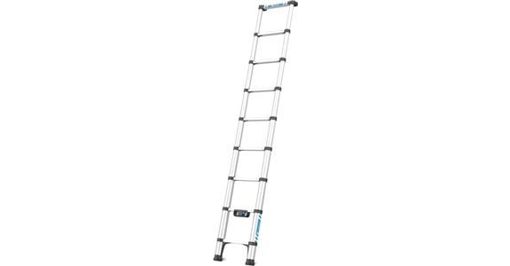 Teleskop-Sprossen-Anlegeleiter Compactstep L mit 9 Sprossen Länge max. 2,66 m