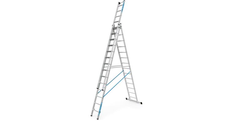 1085887104 Víceúčelový schůdkový žebřík 3×14 příček Skymaster Plus X, 3-dílný