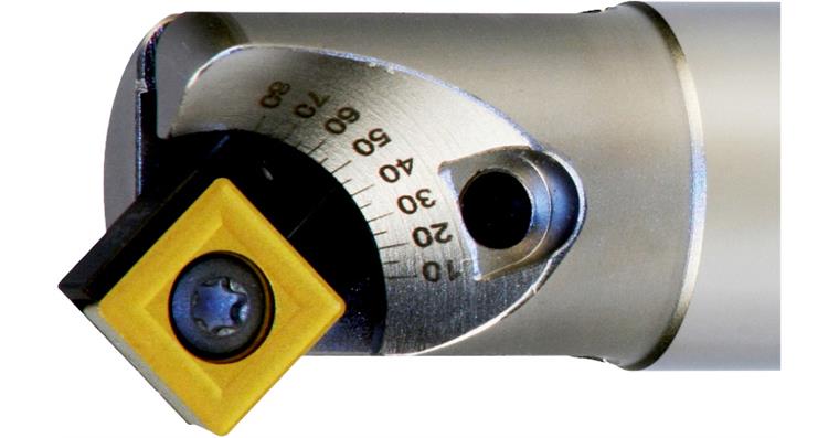 1017526103 Zahlubovací fréza, 10–80°, nast., pro břitové destičky TCMT a SCMT, 25×200 mm