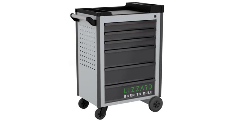 1081734102 Dílenský vozík, 6 zásuvek, VxŠxH 925×645×425 mm, RAL 7035/7016